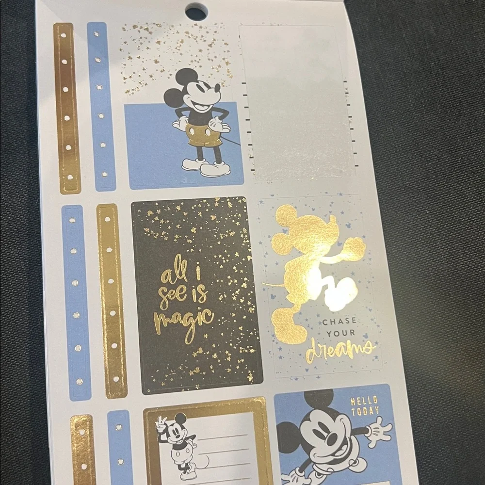 Disney The Happy Planner Mickey Mouse Sticker Sheet Missing one sticker
